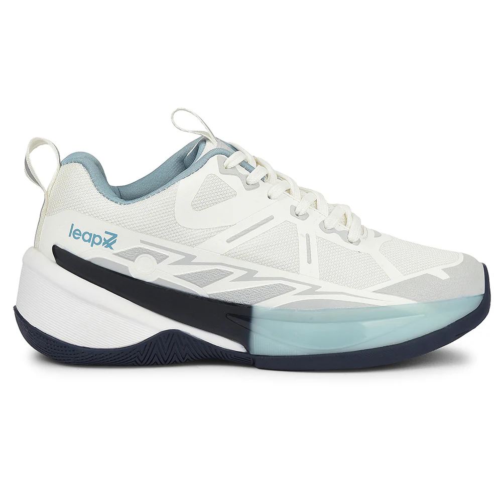 Leap7x White Sports Lacing Running Shoes For Men ROMIO By Liberty - Image 2