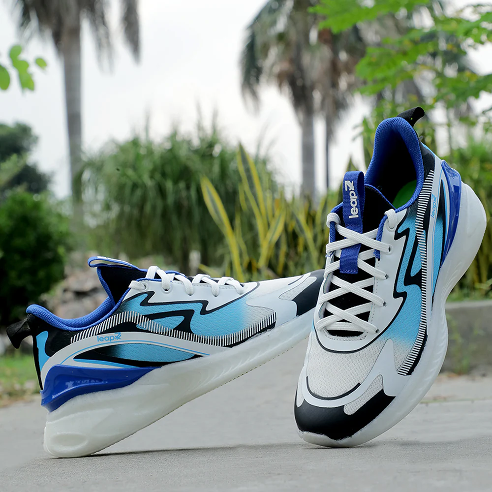 Leap7x White Sports Walking Shoes For Men HUNKES-1E By Liberty - Image 4
