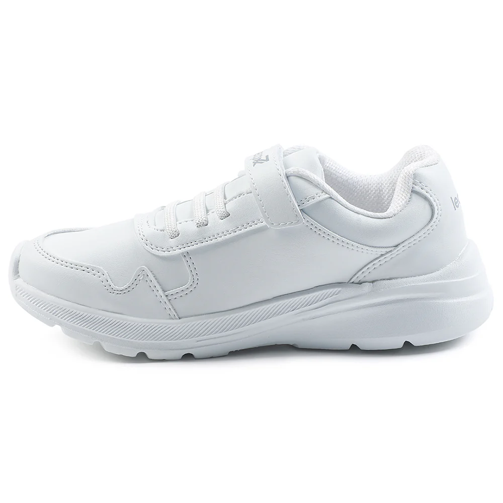 Leap7x White Velcro Uniform School Shoes For Kids SCHLPRO-3 By Liberty - Image 3