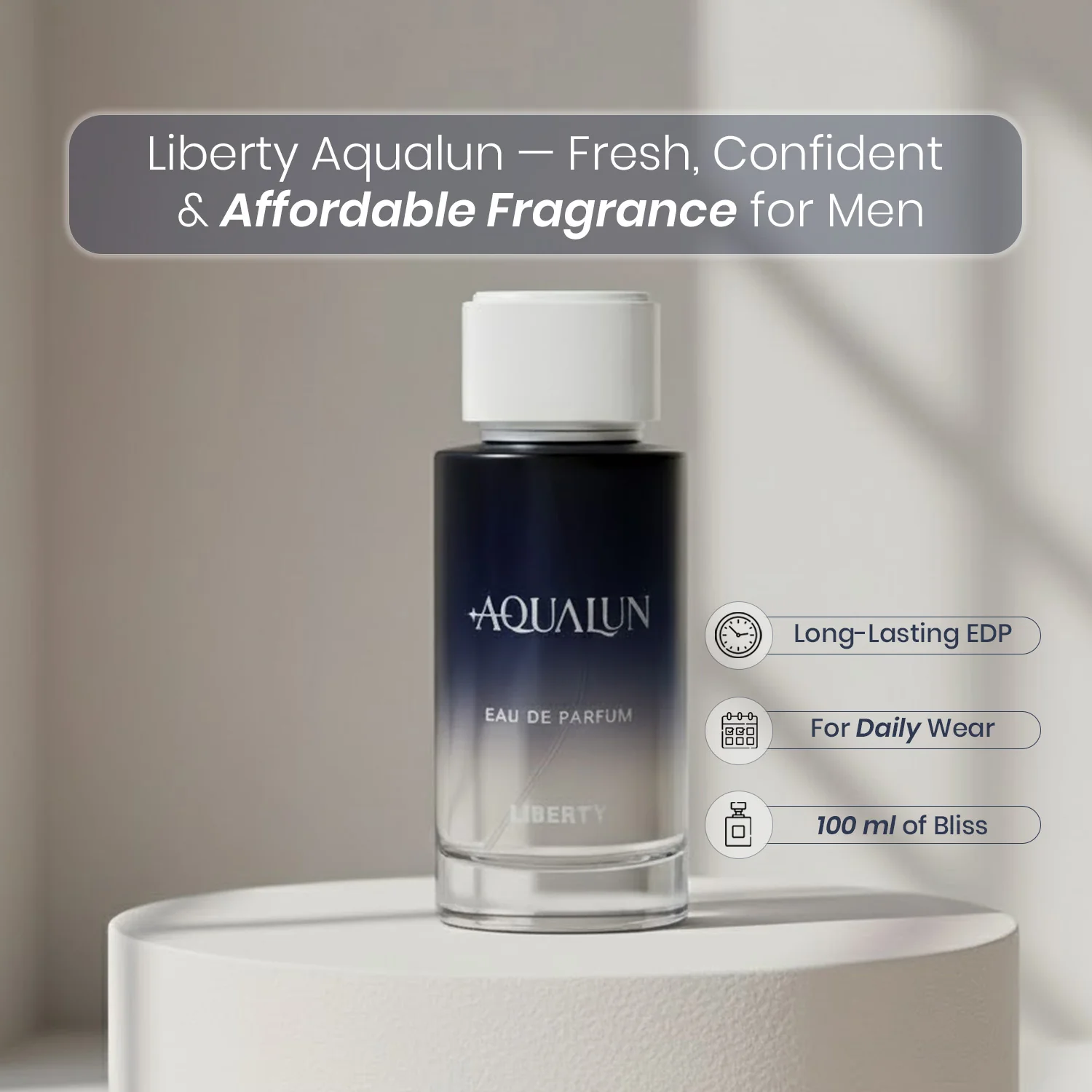 Liberty Luxury Aqualun Perfume For Men (100ml), Eau De Parfum (EDP), Long Lasting Smell - Image 8