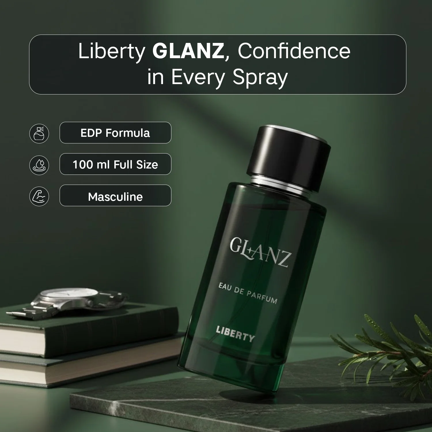 Liberty Luxury Glanz Pour Homme Perfume For Men (100ml), Eau De Parfum (EDP), Long Lasting Smell - Image 7