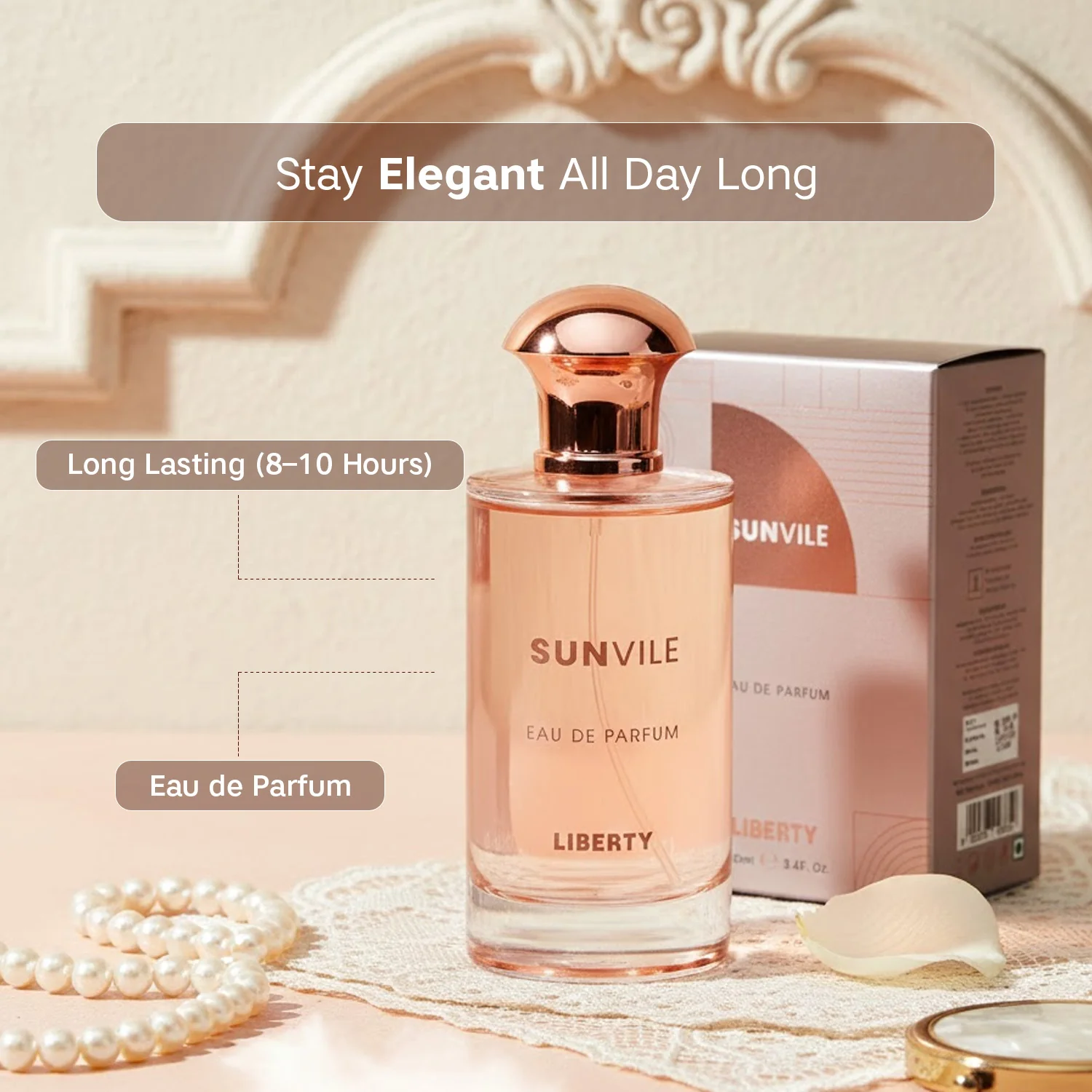 Liberty Luxury Sunvile Unisex Perfume (100ml), Eau De Parfum (EDP), Long Lasting Smell - Image 3
