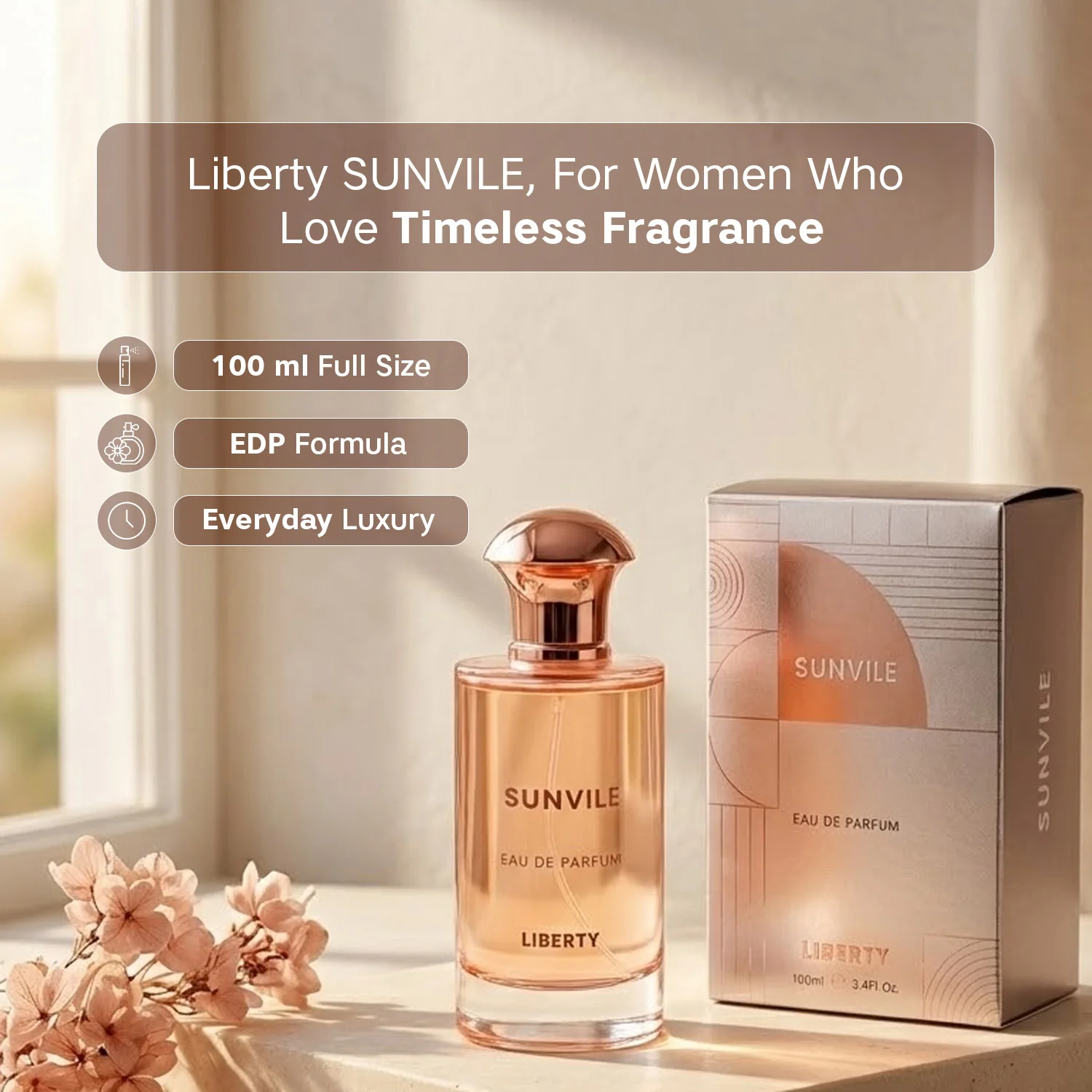 Liberty Luxury Sunvile Unisex Perfume (100ml), Eau De Parfum (EDP), Long Lasting Smell - Image 7