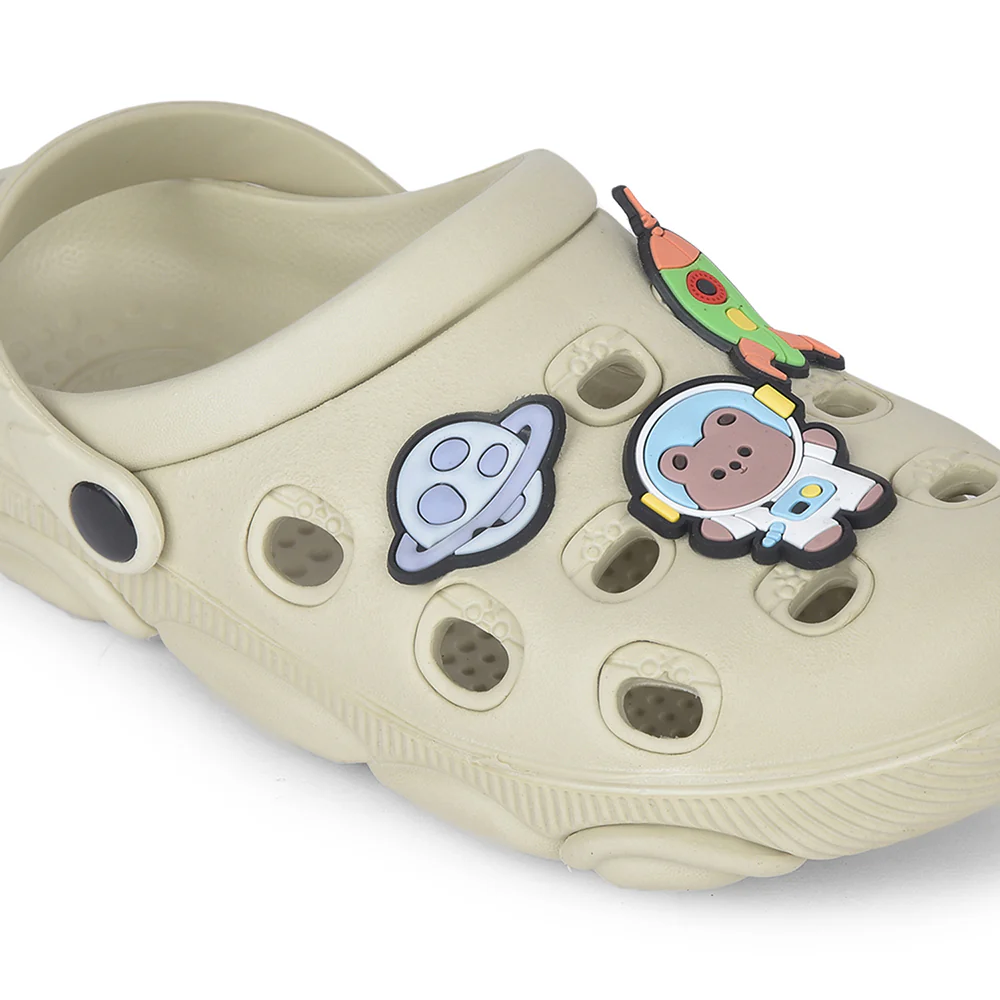 Lucy & Luke Beige Slingback Clogs For Kids LPMXT-K834 By Liberty - Image 4