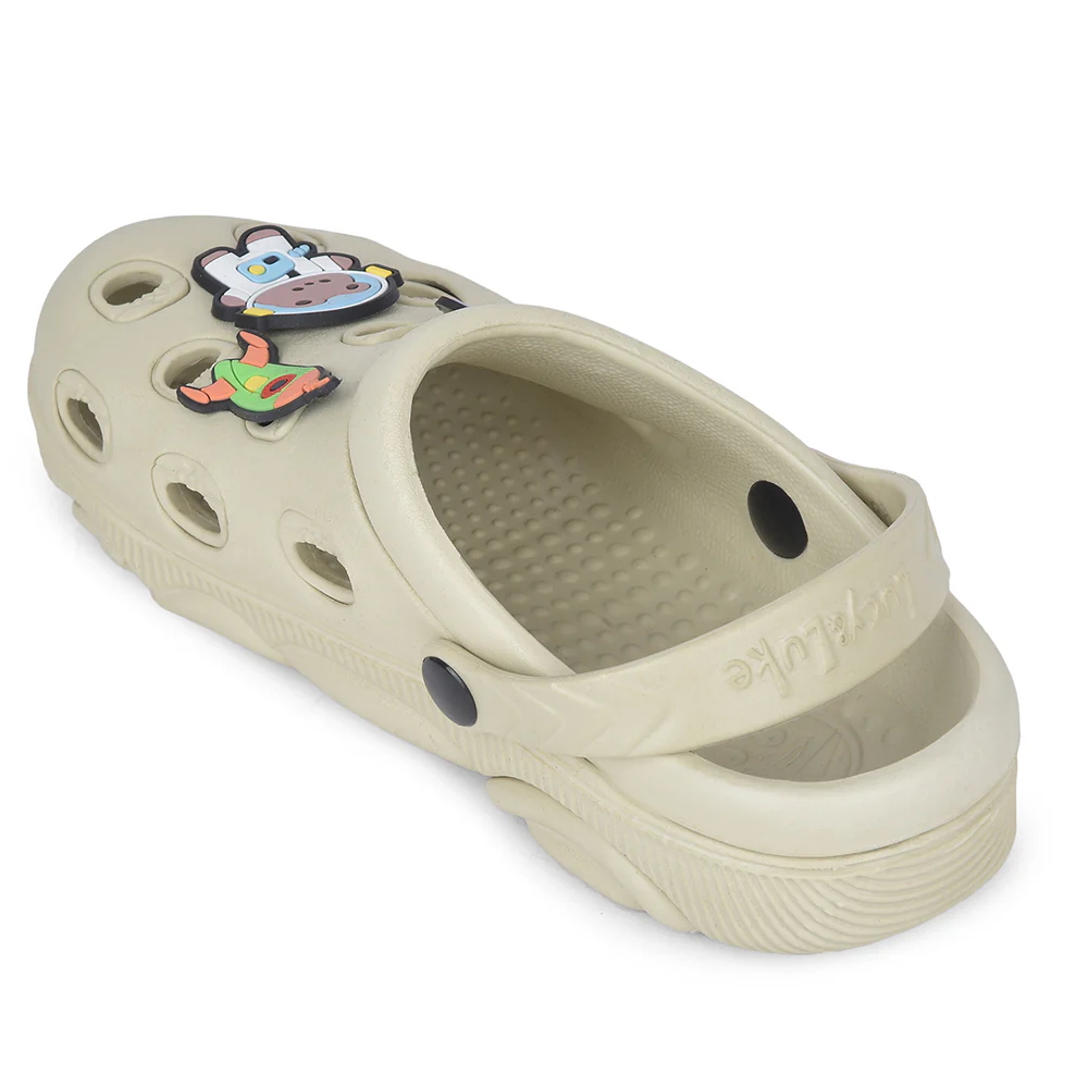 Lucy & Luke Beige Slingback Clogs For Kids LPMXT-K834 By Liberty - Image 5