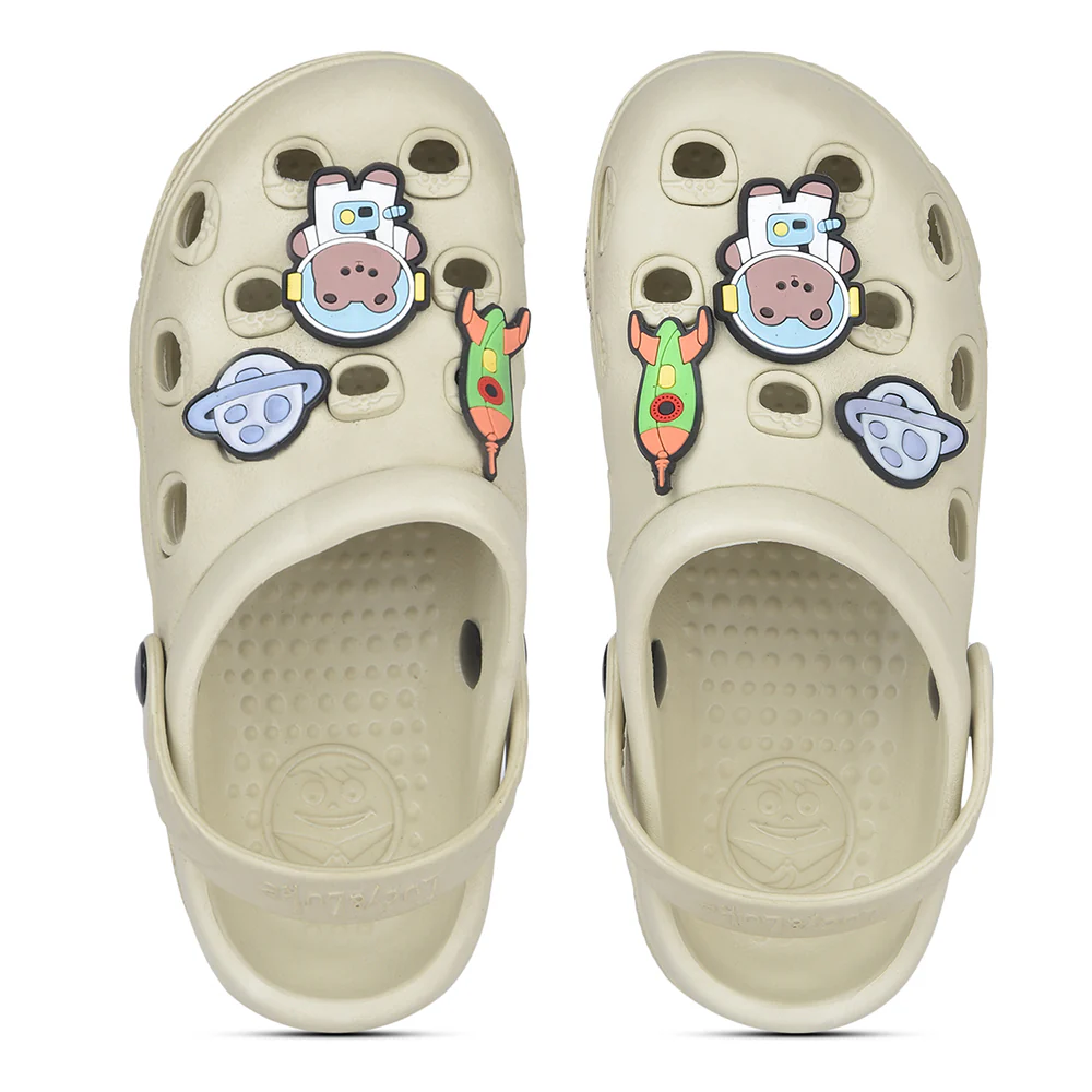 Lucy & Luke Beige Slingback Clogs For Kids LPMXT-K834 By Liberty - Image 7