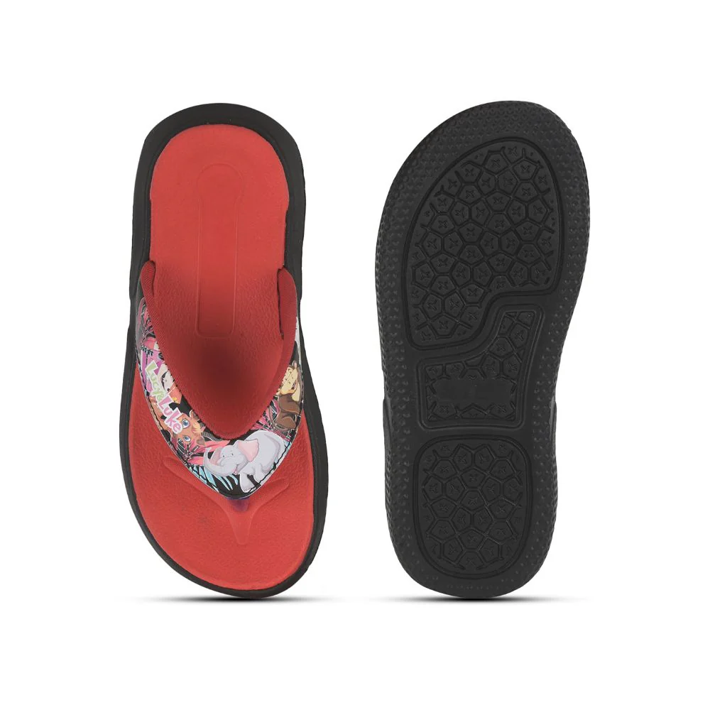 Lucy & Luke (Black) Casual Flip-Flop For Kids HIPPO-30T By Liberty - Image 4