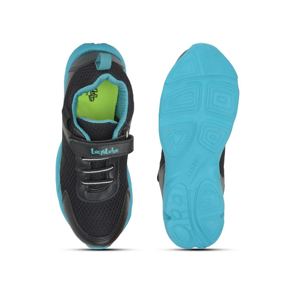Lucy & Luke (Blue) Casual Non Lacing Shoes For Kids KSN-32 By Liberty - Image 4