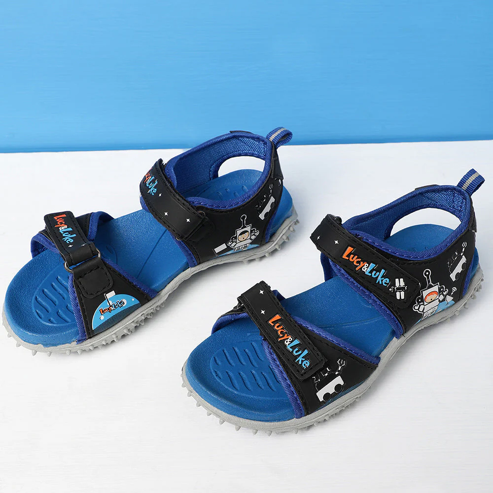 Lucy & Luke Blue Casual Sandal For Kids By Liberty - Image 4
