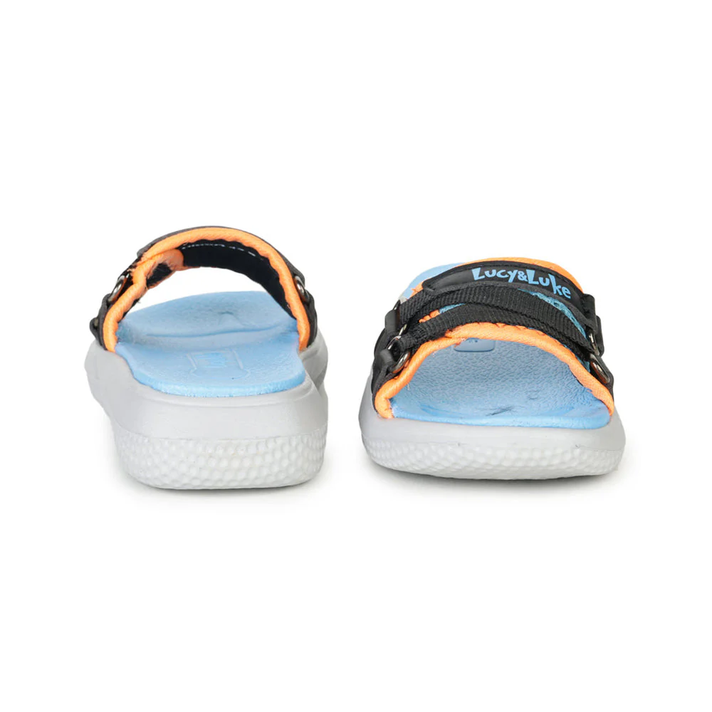 Lucy & Luke (Blue) Slides For Kids Hippo-12S By Liberty - Image 4