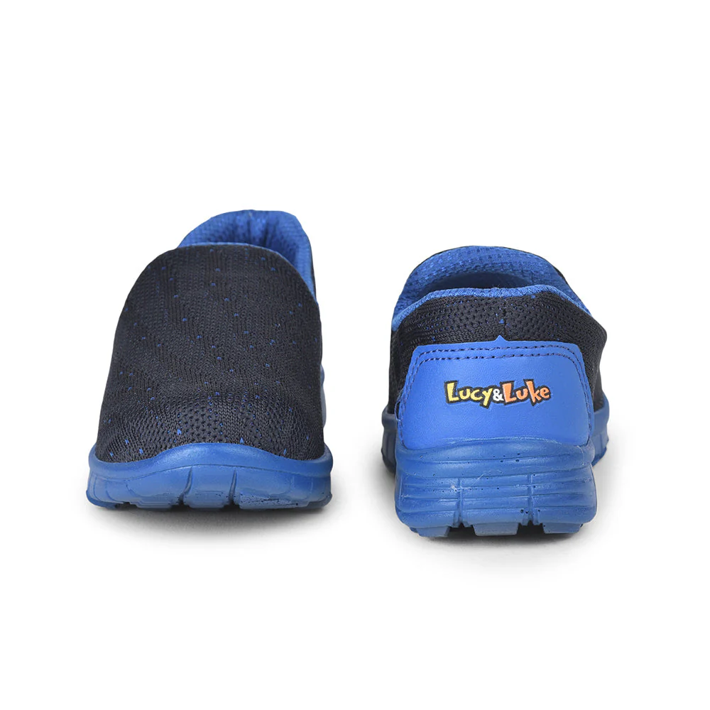Lucy & Luke (Blue) Sports Non Lacing Walking Shoes For Kids 2123-10 By Liberty - Image 6