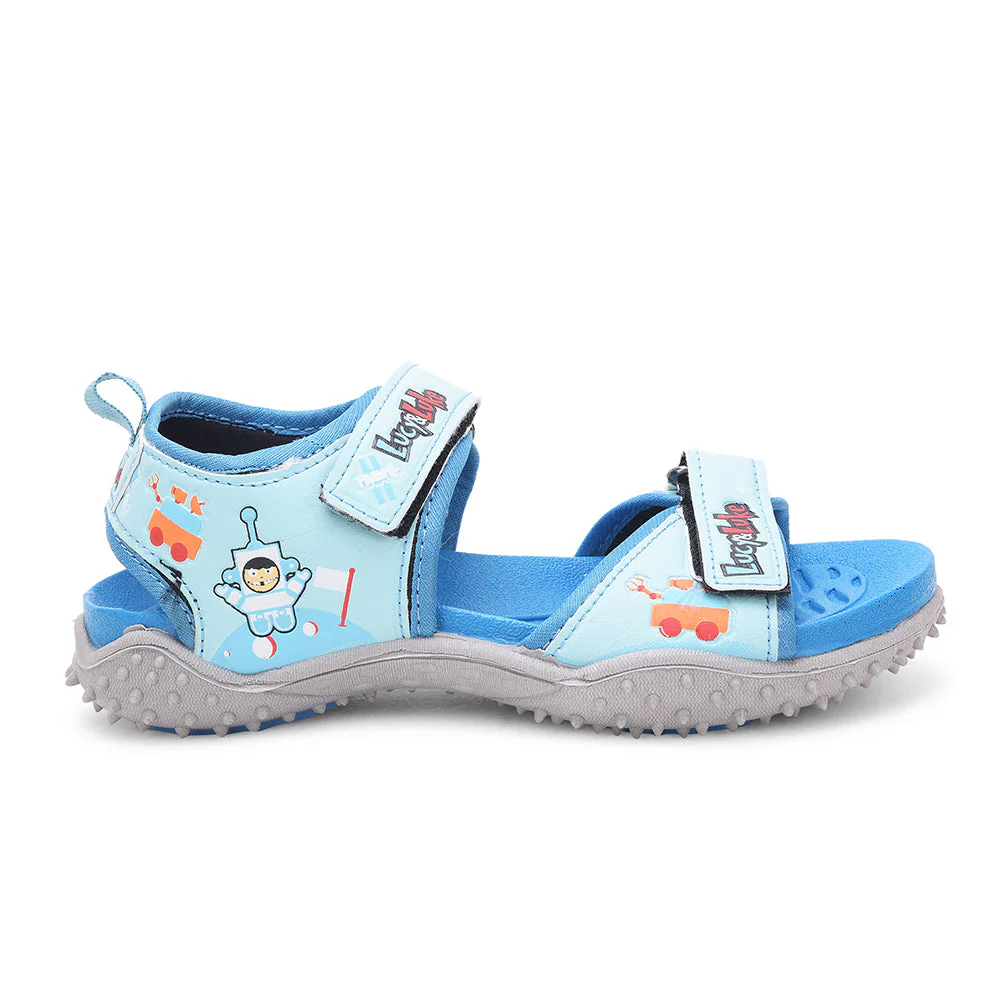 Lucy & Luke Sky Blue Casual Sandal For Kids 8074-301 By Liberty - Image 2