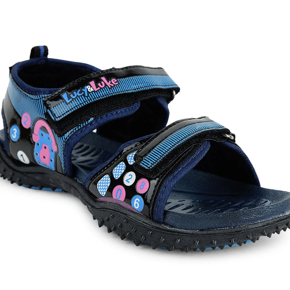 Lucy & Luke by Liberty Kids 8074-303 N.Blue Casual Sandal - Image 8