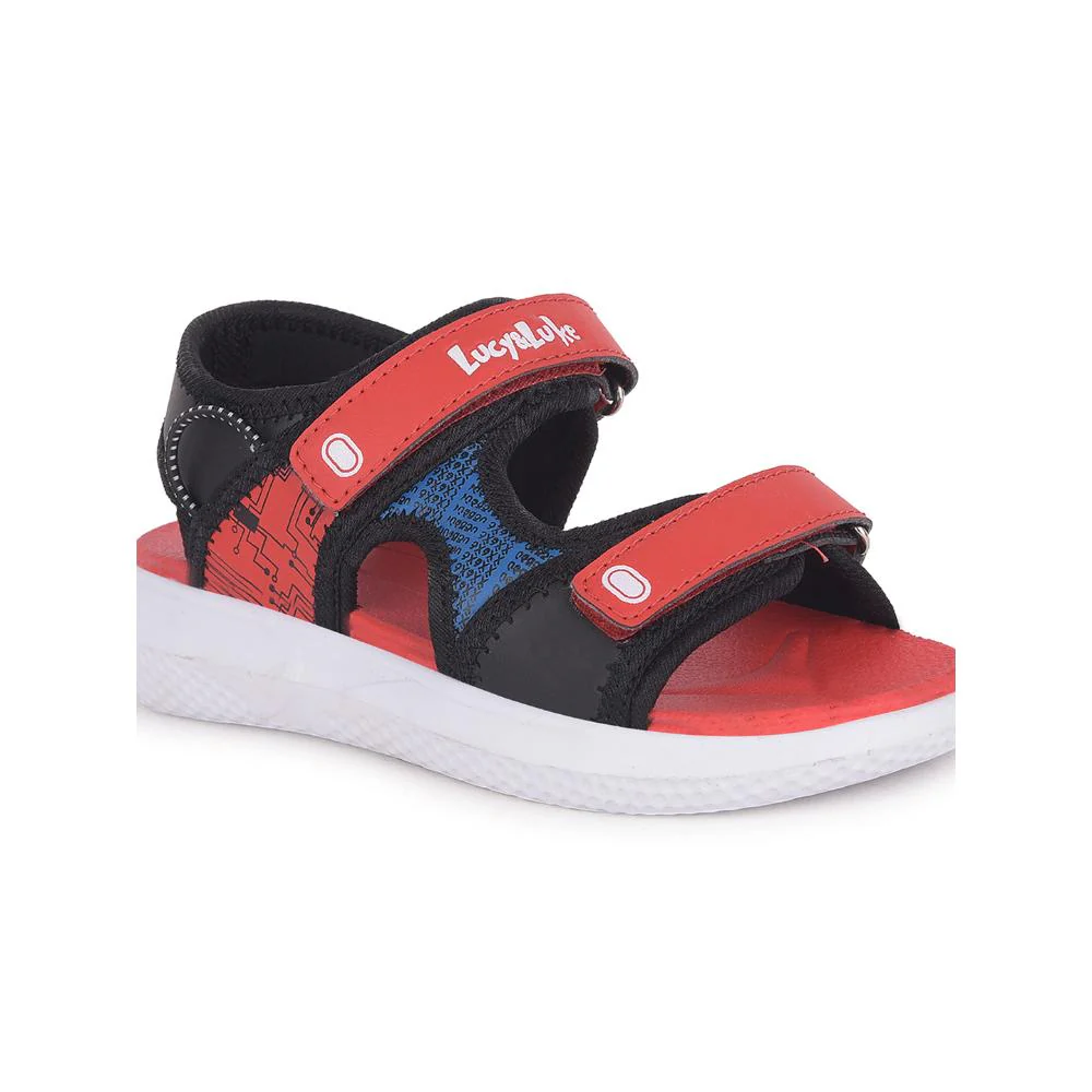 Lucy & Luke By Liberty Kids HIPPO-53 Red Casual Sandal - Image 7