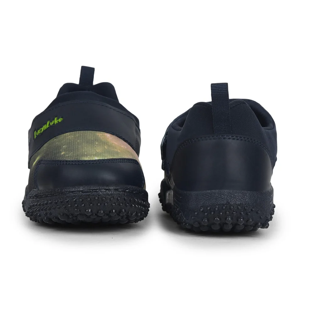 Lucy & Luke Casual Green Non Lacing Shoes For Kids 8005-50E By Liberty - Image 5