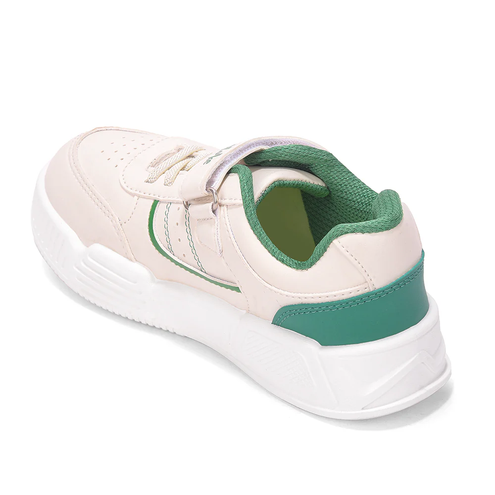 Lucy & Luke COSMO-8E White Casual Non lacing Sneakers for Kids by Liberty - Image 4