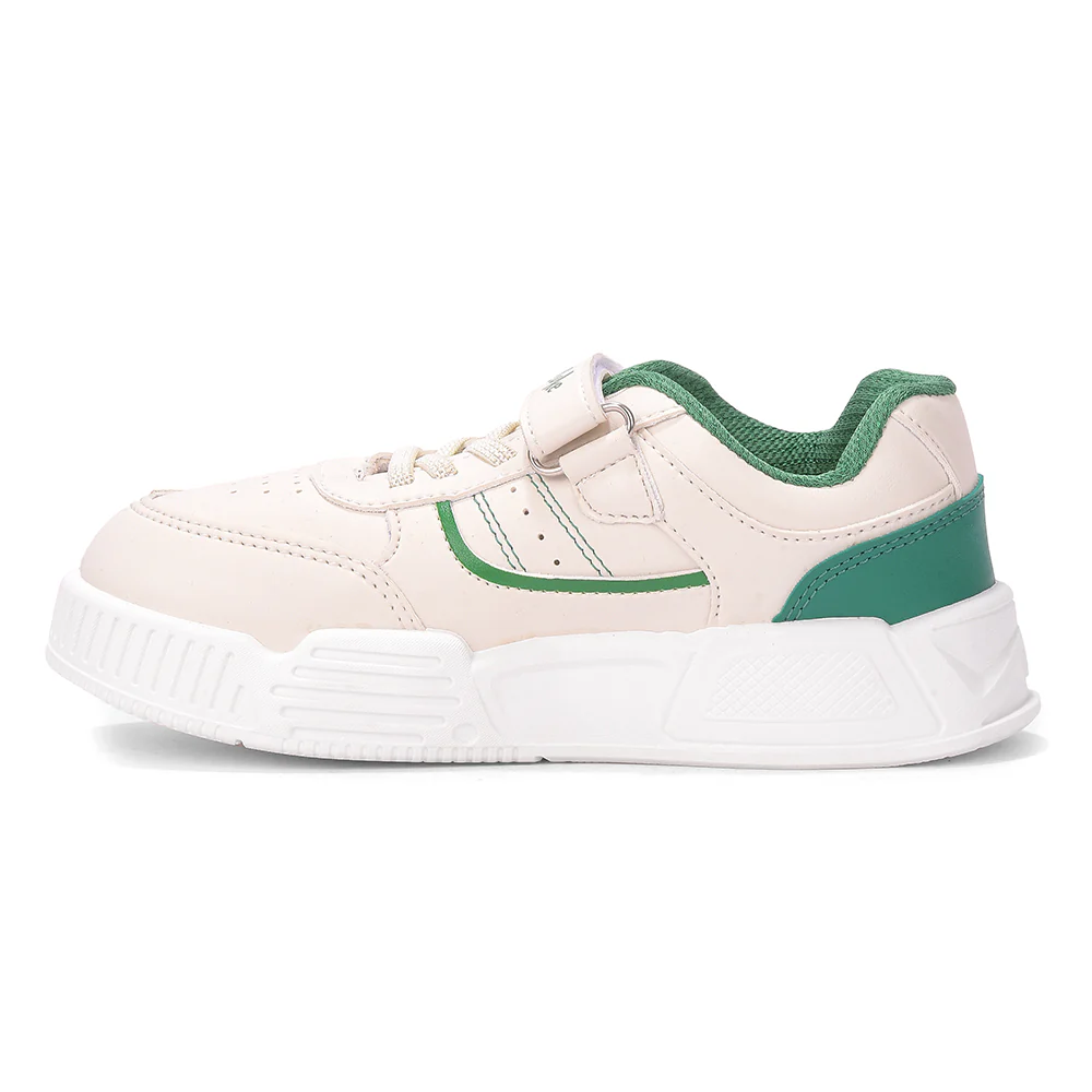 Lucy & Luke COSMO-8E White Casual Non lacing Sneakers for Kids by Liberty - Image 6