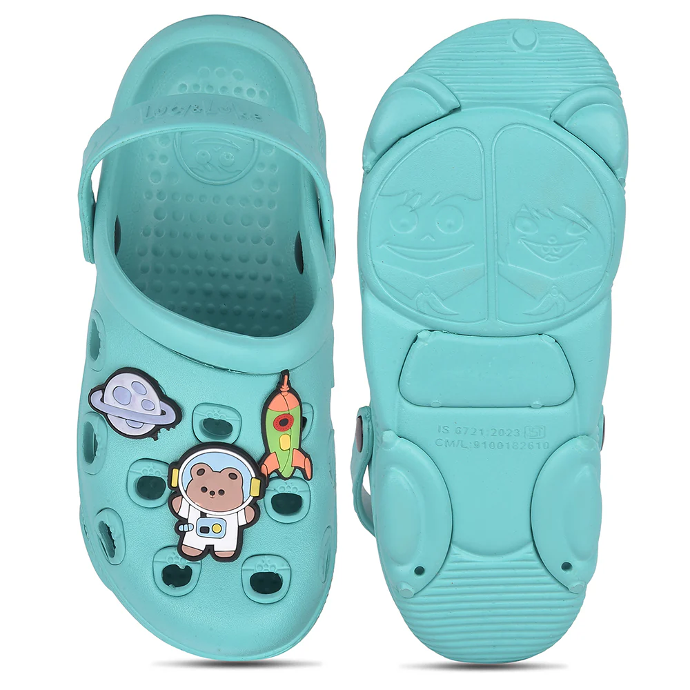 Lucy & Luke Green Slingback Clogs For Kids LPMXT-K834 By Liberty - Image 8