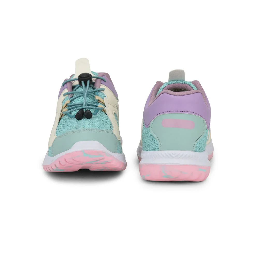 Lucy & Luke (Green) Sports Lacing Shoes For Kids JAMIE-127E By Liberty - Image 3