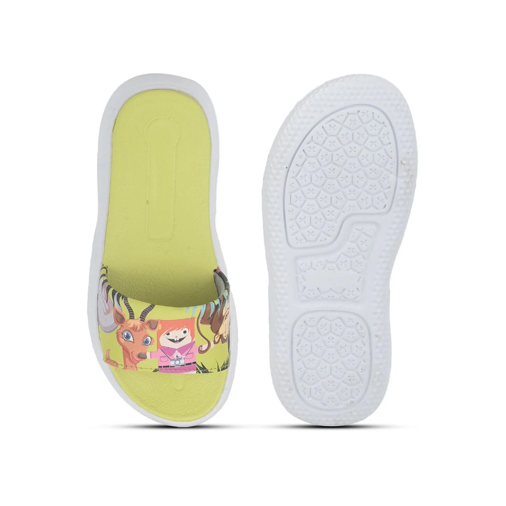 Lucy & Luke Casual Lemon Slides For Kids HIPPO-30S By Liberty - Image 4