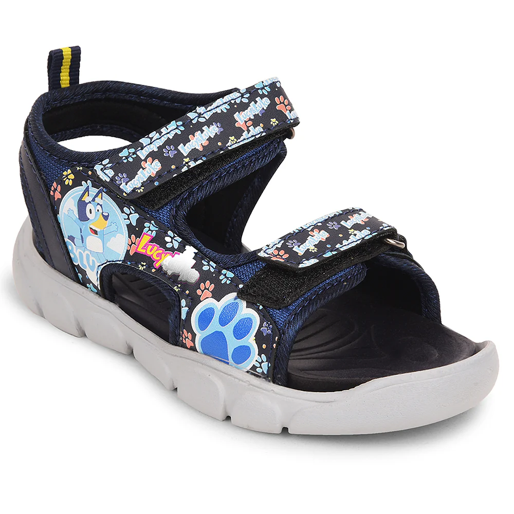 Lucy & Luke Navy Blue Casual Sandal For Kids FLYNN-90 By Liberty