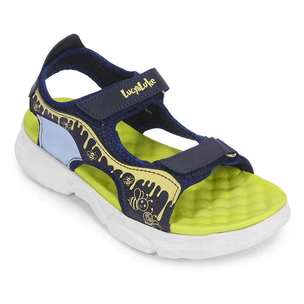 Lucy & Luke Navy Blue Casual Sandal For Kids HIPPO-30SE By Liberty