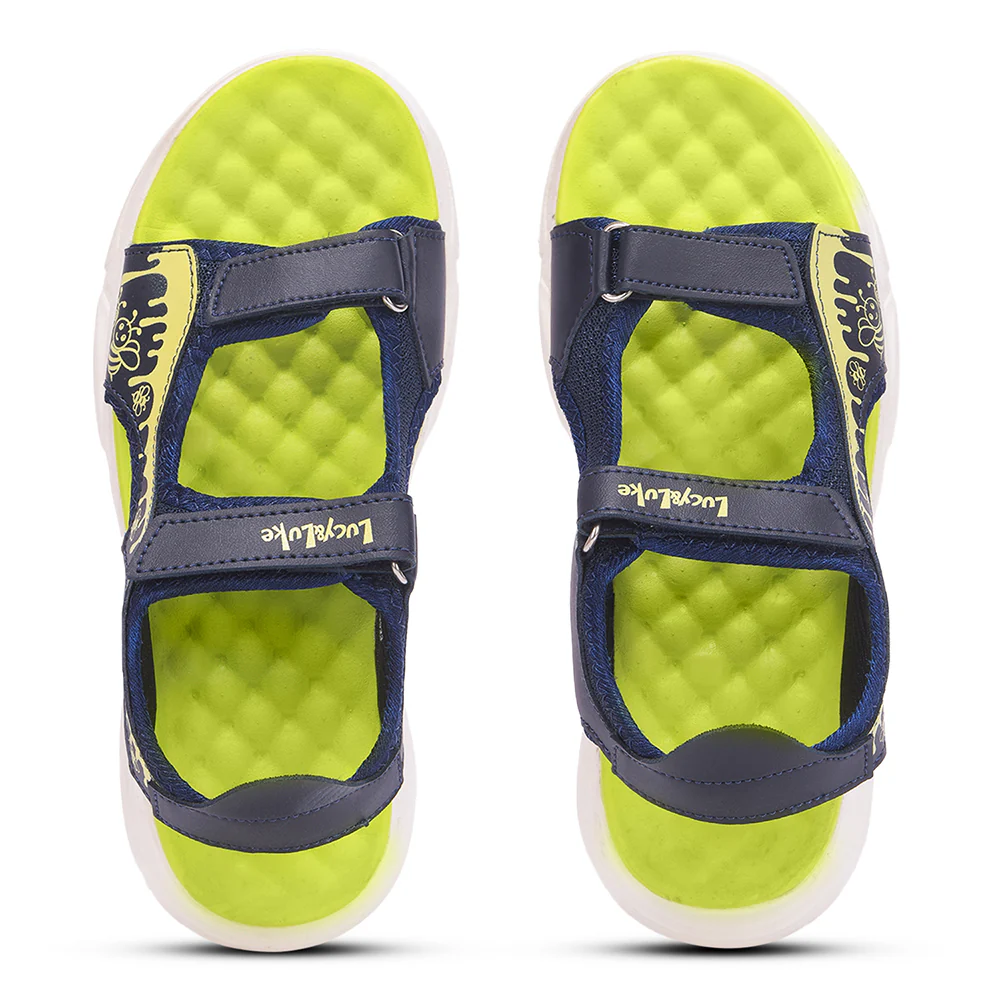 Lucy & Luke Navy Blue Casual Sandal For Kids HIPPO-30SE By Liberty - Image 9