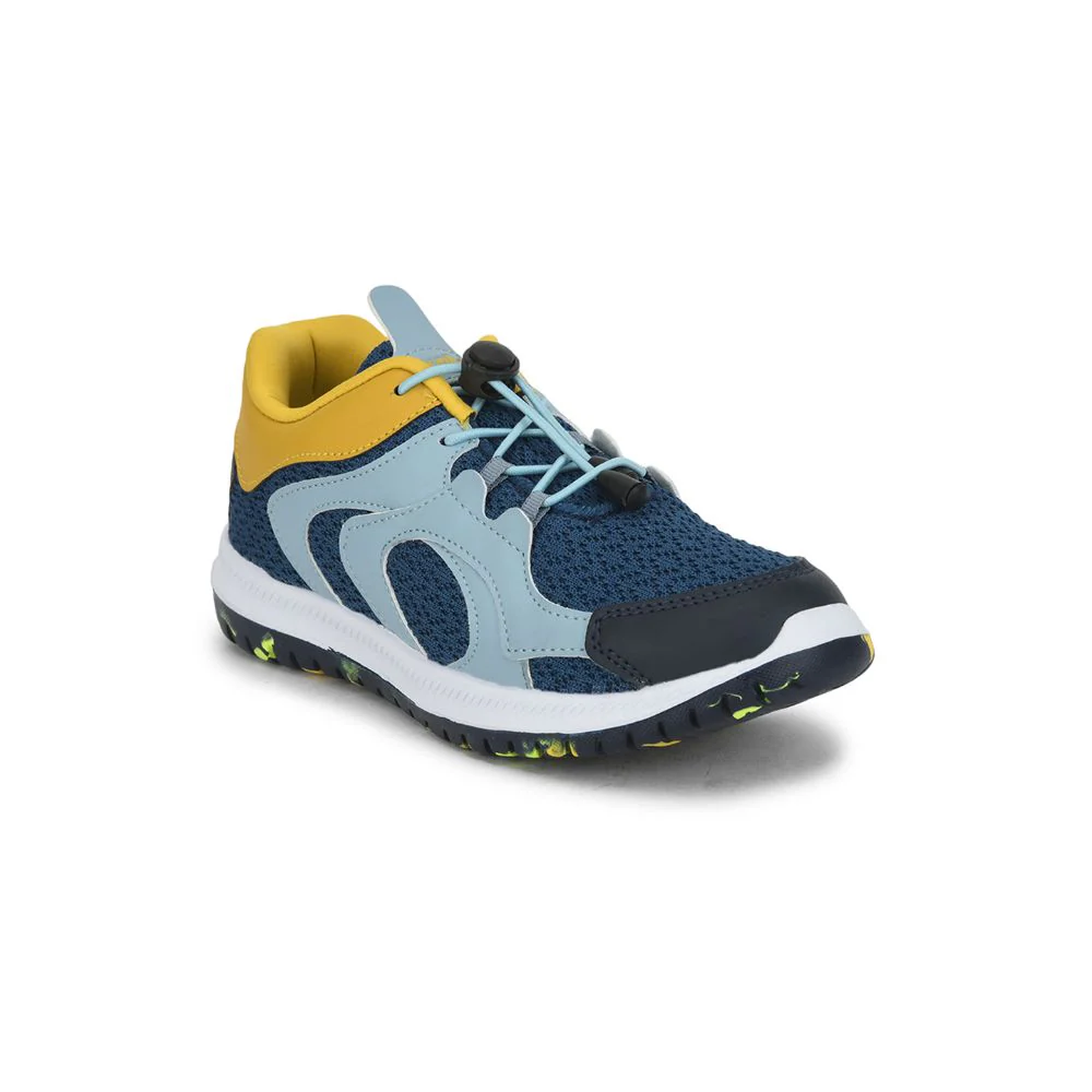 Lucy & Luke (Navy Blue) Sports Lacing Shoes For Kids JAMIE-127E By Liberty - Image 5