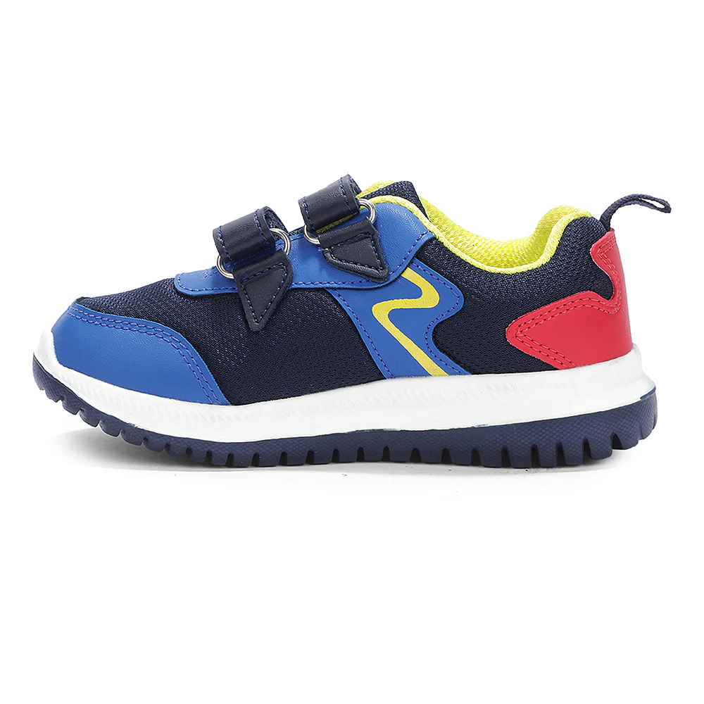 Lucy & Luke Navy Blue Sports Non Lacing Walking Shoes For Kids JAMIE-K2E By Liberty - Image 6