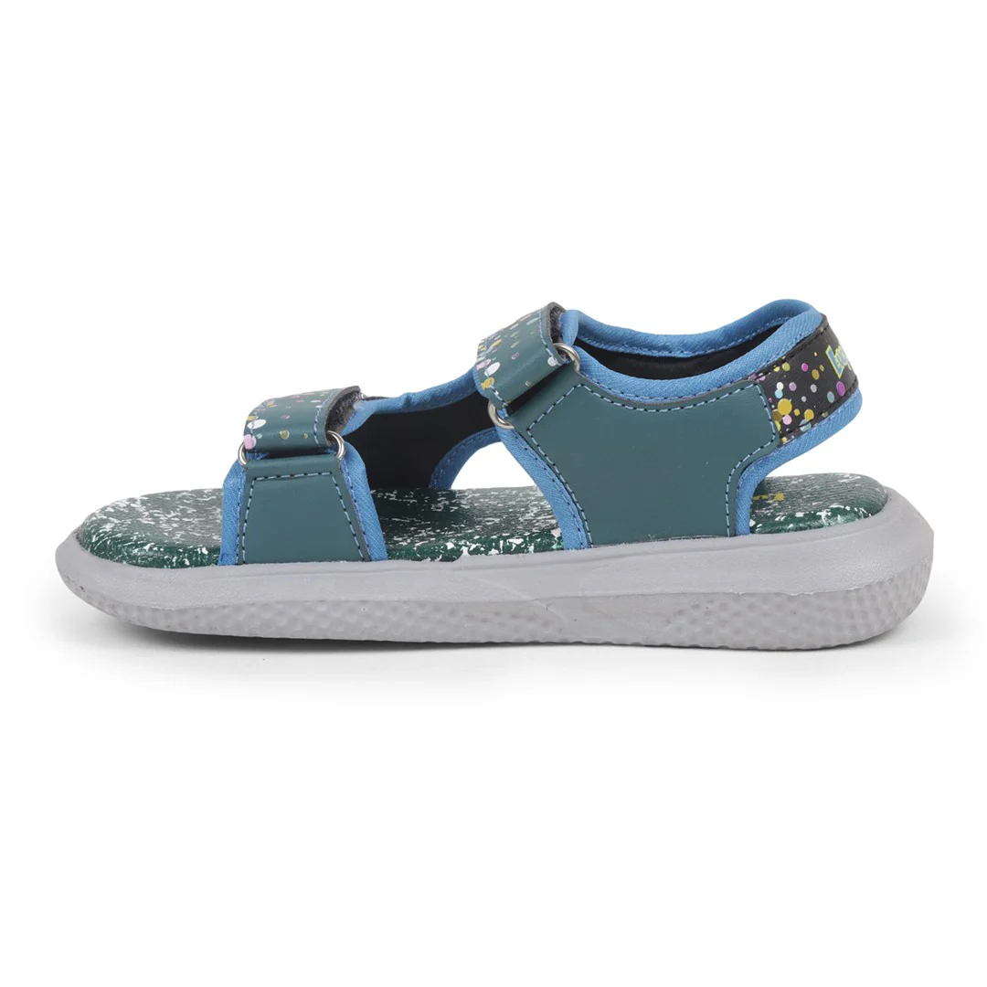 Lucy & Luke Sea Green Casual Sandal For Kids HIPPO-18 By Liberty - Image 3