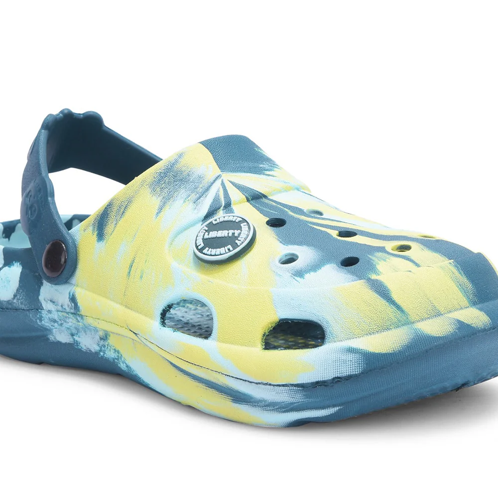 Lucy & Luke Teal Blue Slingback Clogs For Kids ALEX-02E By Liberty - Image 11