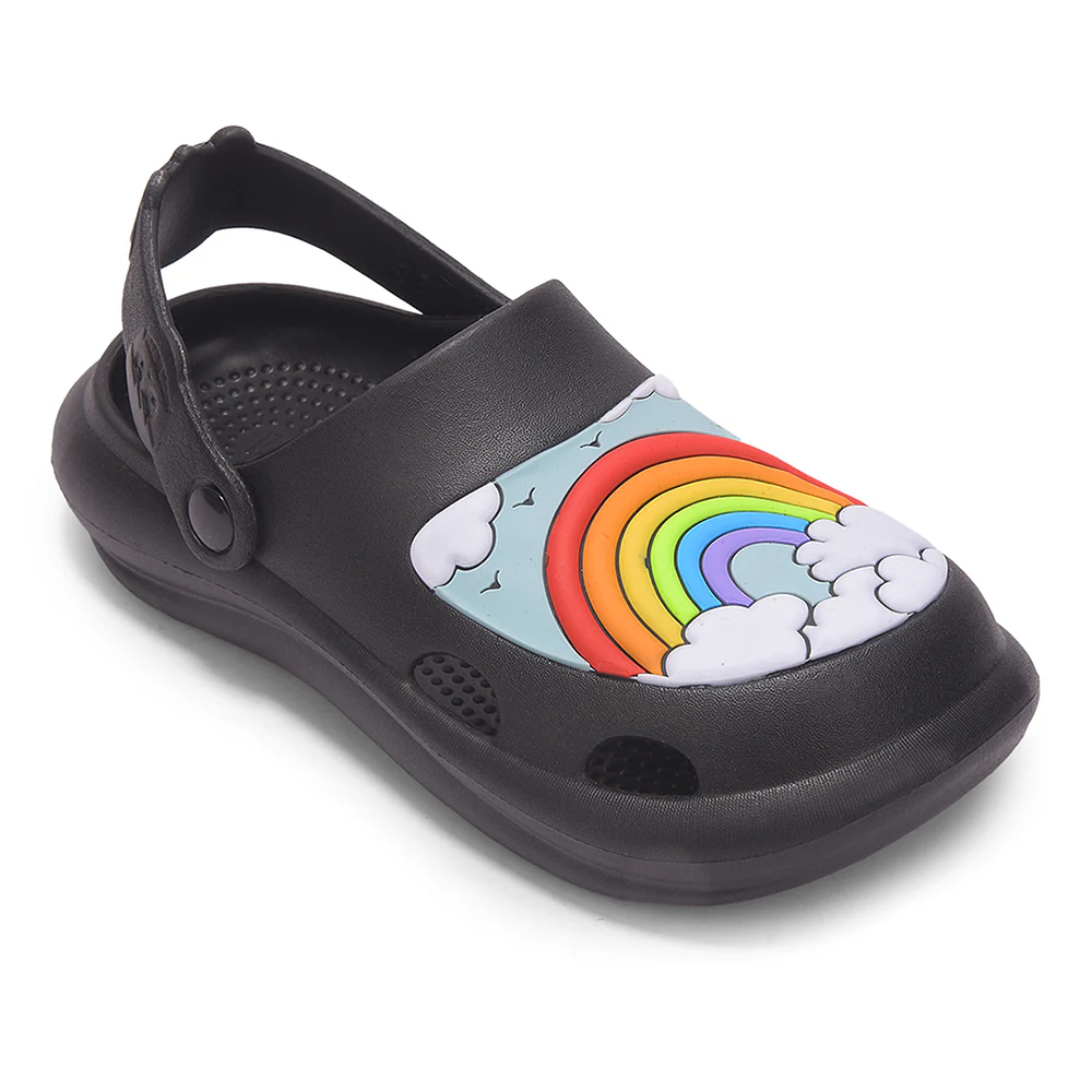 Lucy & Luke VIVO-10 Black Casual Clogs Sandal for Kids by Liberty