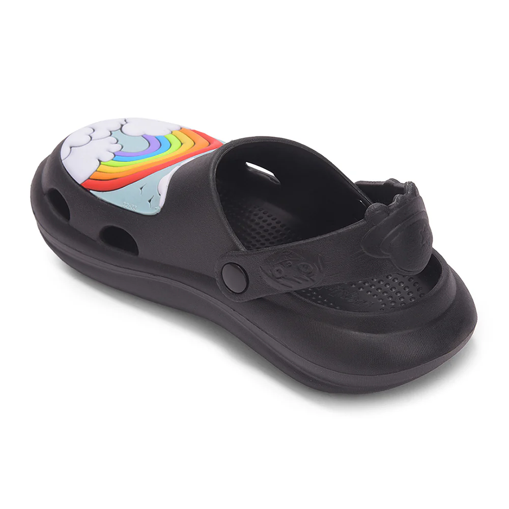 Lucy & Luke VIVO-10 Black Casual Clogs Sandal for Kids by Liberty - Image 3