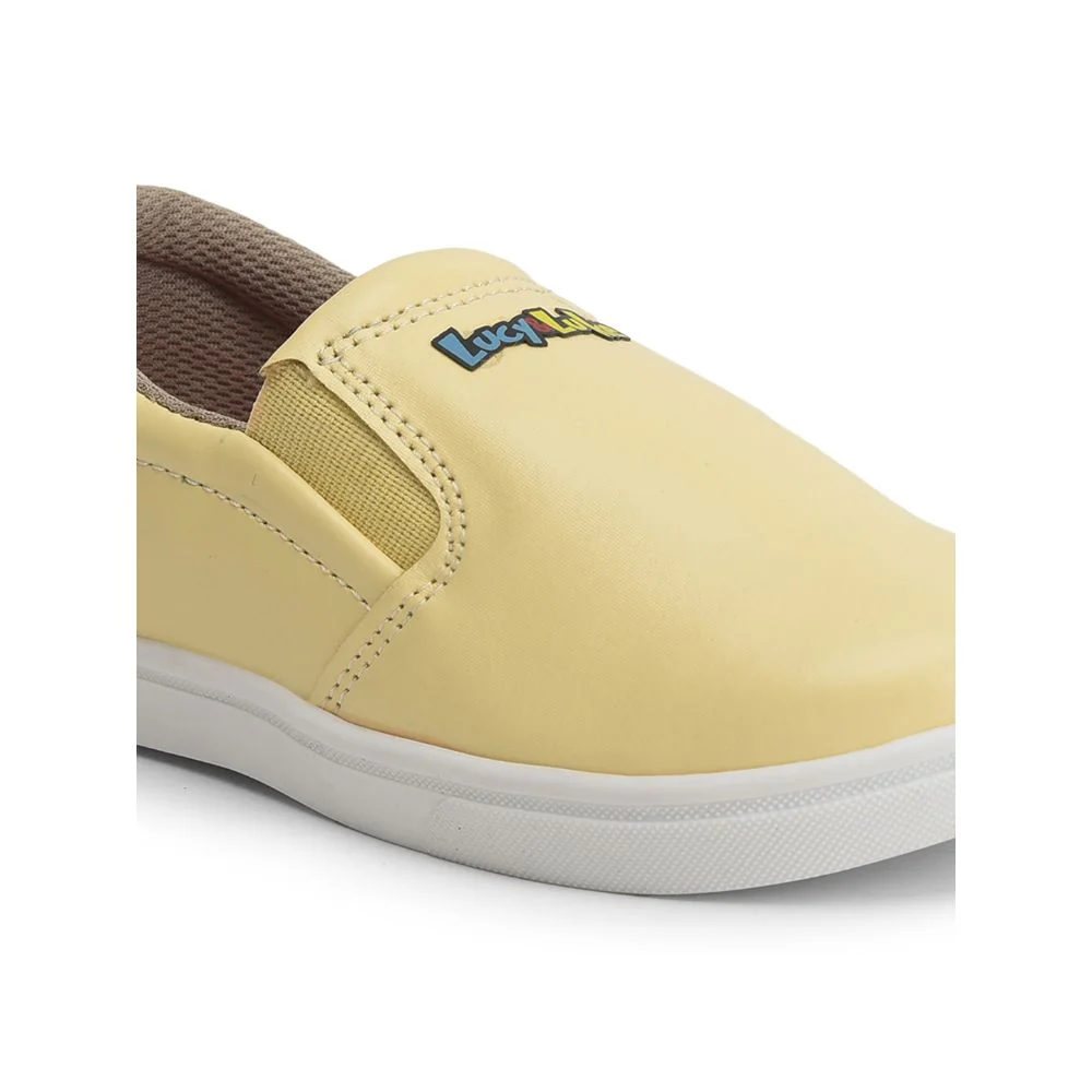 Lucy & Luke (Yellow) Casual Non Lacing Shoes For Kids MINT-2 By Liberty - Image 2