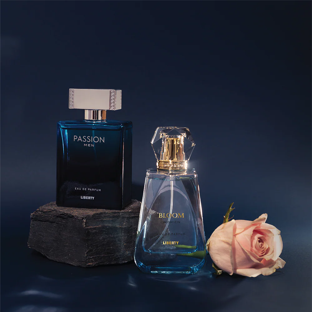 Liberty Luxury Gift Set - Passion for Men, Bloom for Women (100ml/3.4Oz each), Eau De Parfum (EDP), Crafted in France, Long Lasting Smell. - Image 4