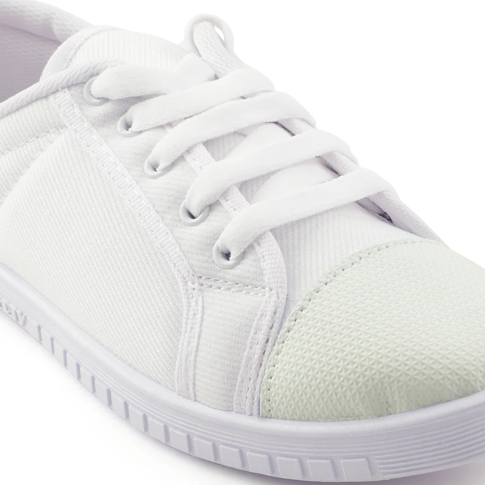 Prefect White Lacing PT School Shoes For Kids TENIS By Liberty - Image 6