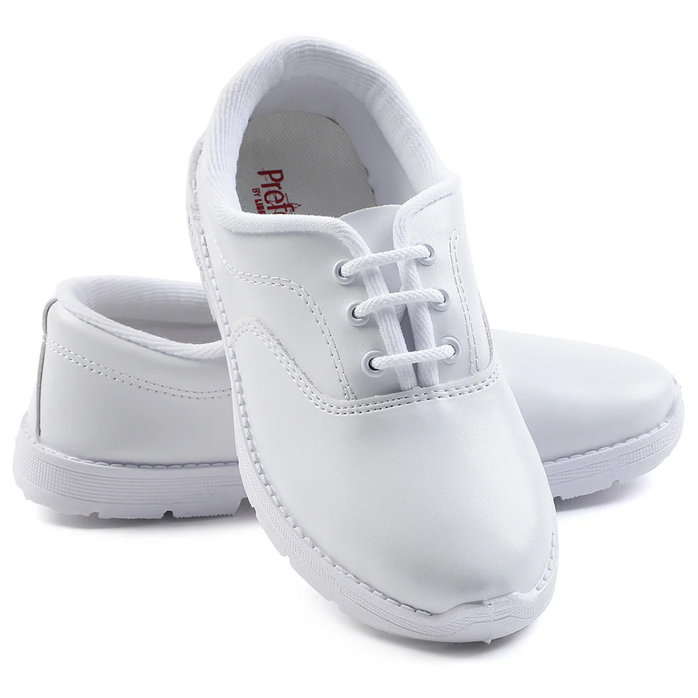 Prefect White Lacing Uniform School Shoes For Kids S/BOY EXCE By Liberty - Image 11
