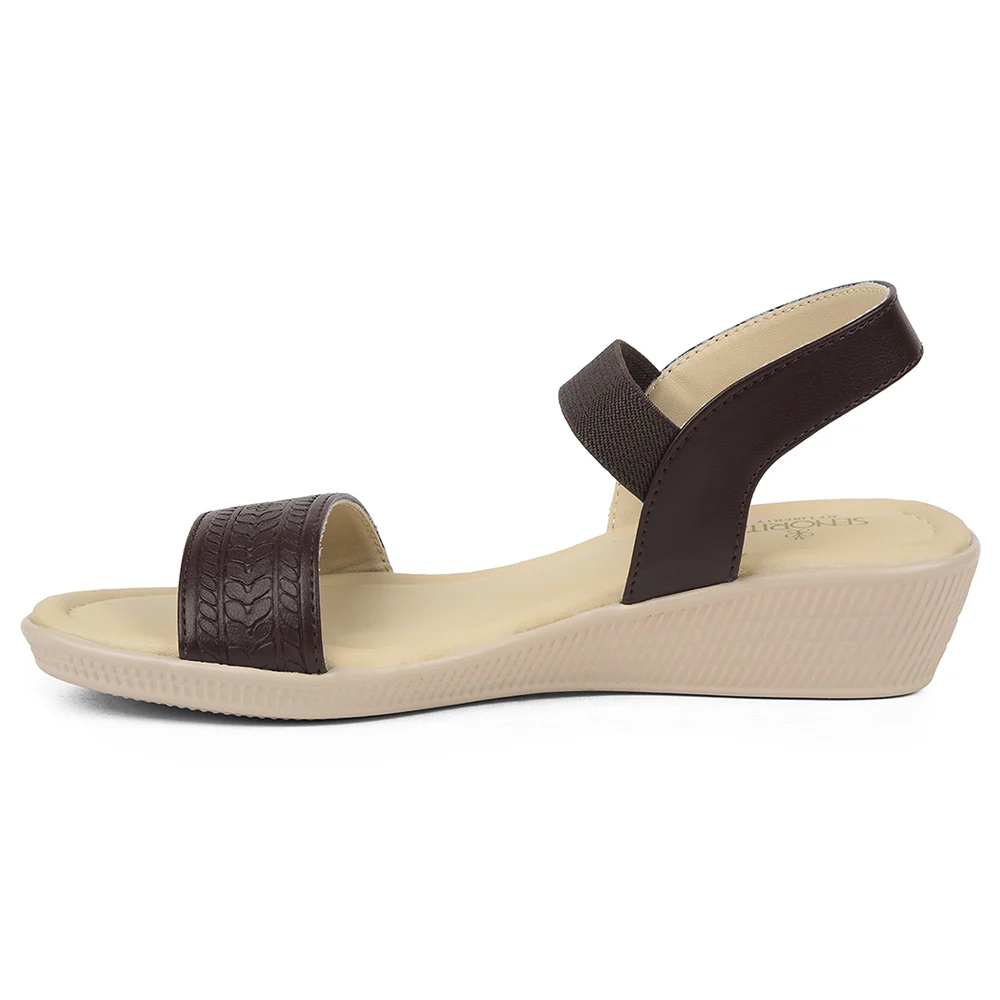 Senorita Brown Casual Sandal For Women AFL-1 By Liberty - Image 3