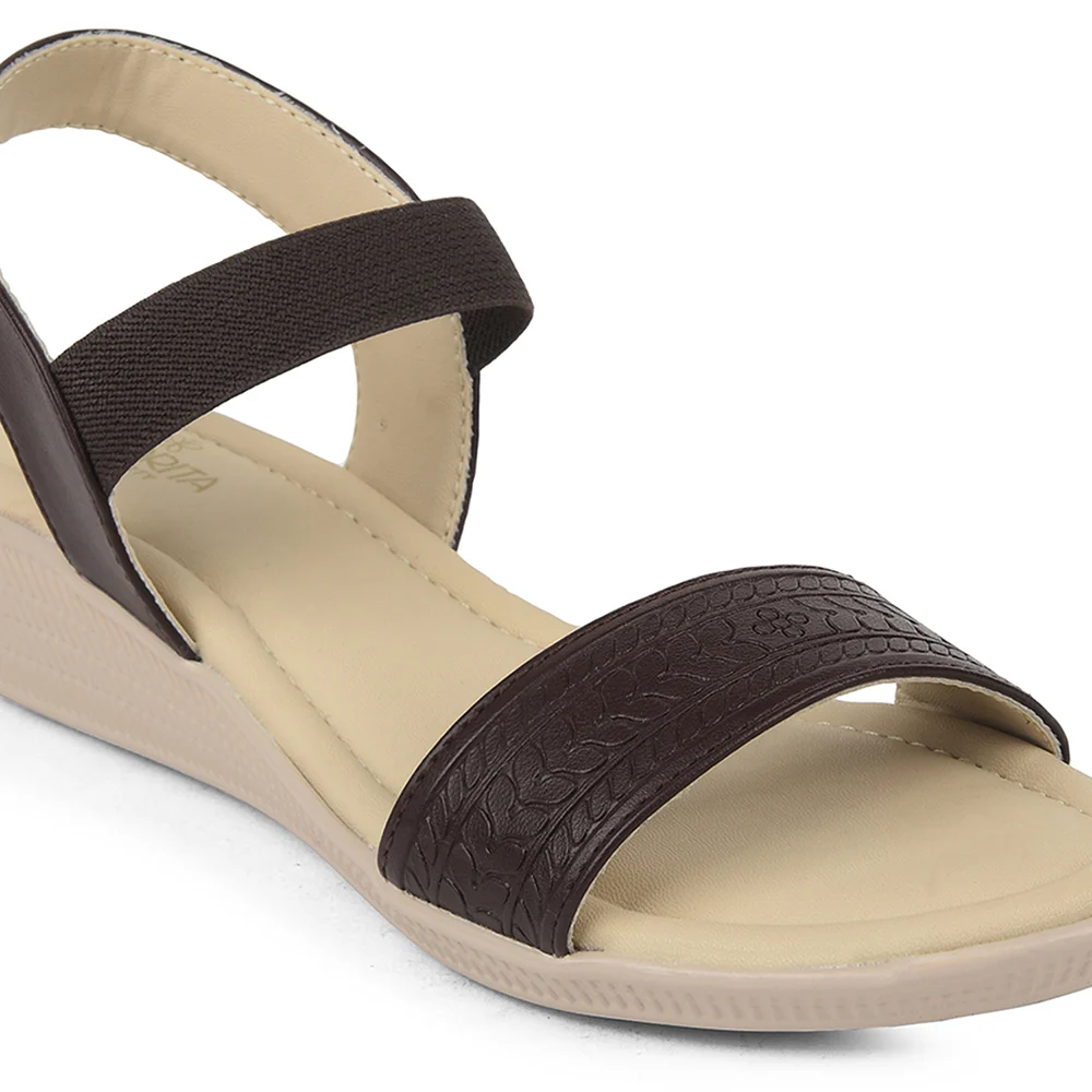 Senorita Brown Casual Sandal For Women AFL-1 By Liberty - Image 4