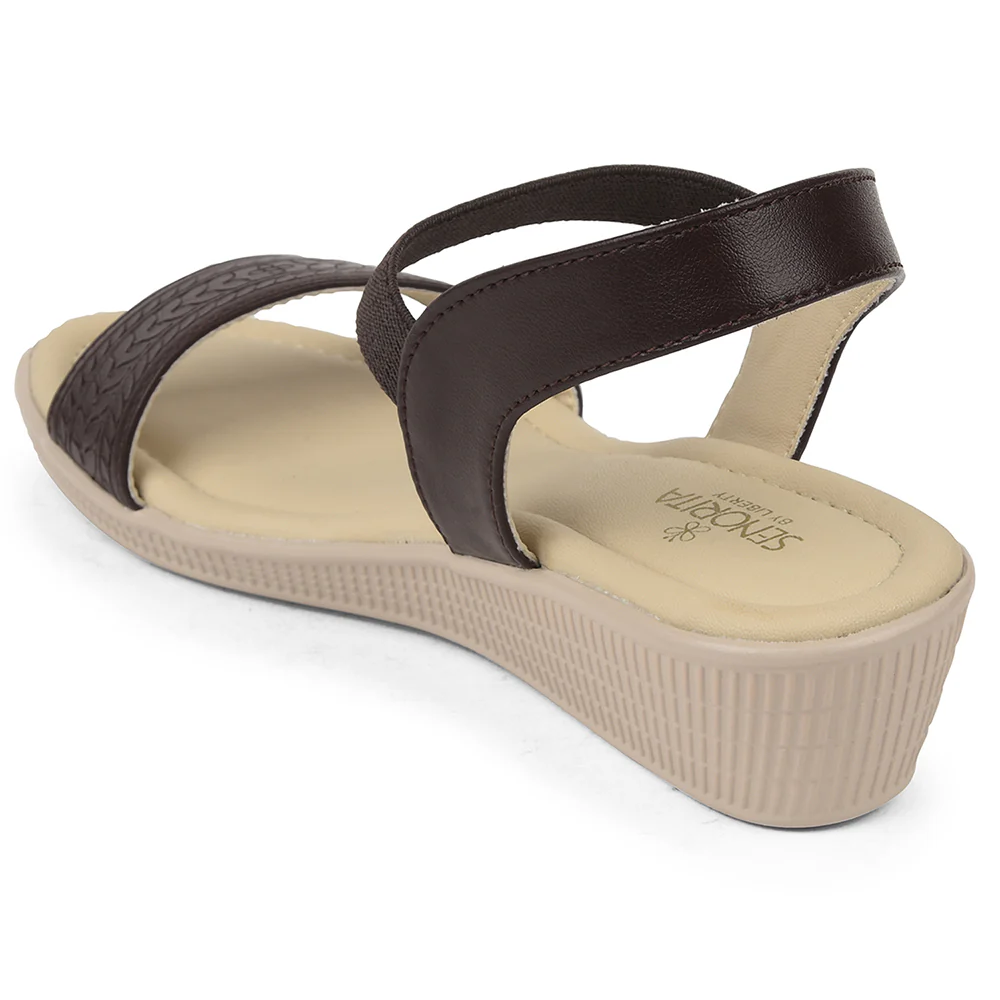 Senorita Brown Casual Sandal For Women AFL-1 By Liberty - Image 5