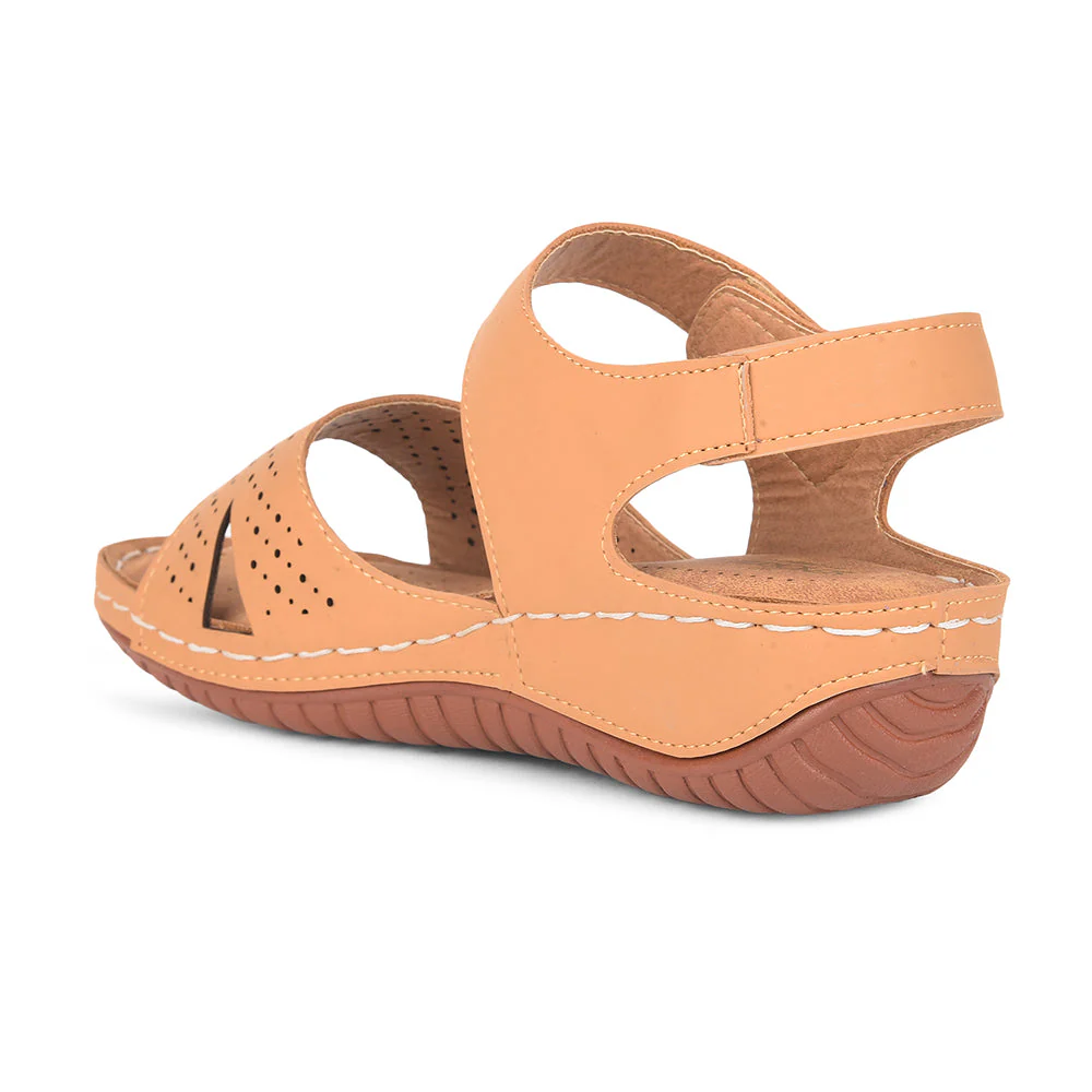 Senorita By Liberty MK-233 Casual Sandal For Women - Beige - Image 4