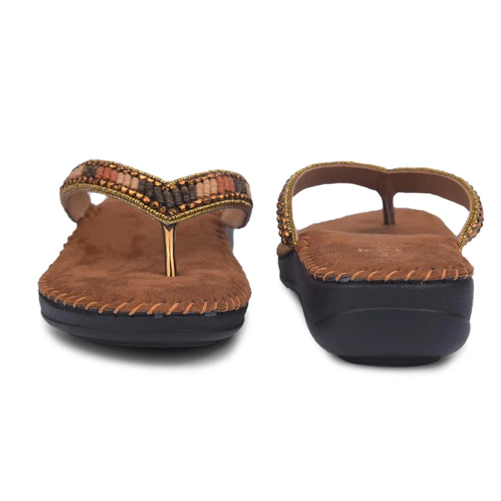 Senorita By Liberty Women STY-39 Brown Ethnic Sandal - Image 5