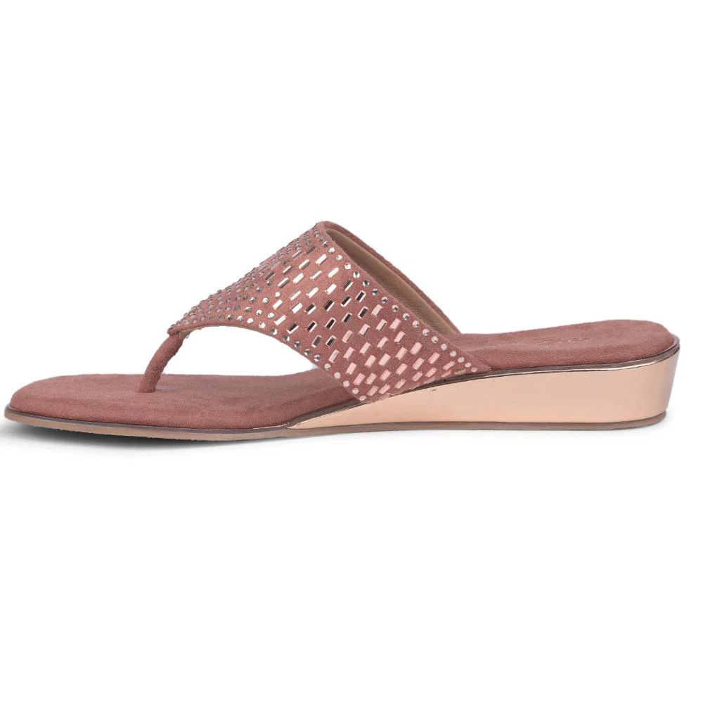 Senorita By Liberty Women STY-71 Peach Casual Slippers - Image 3