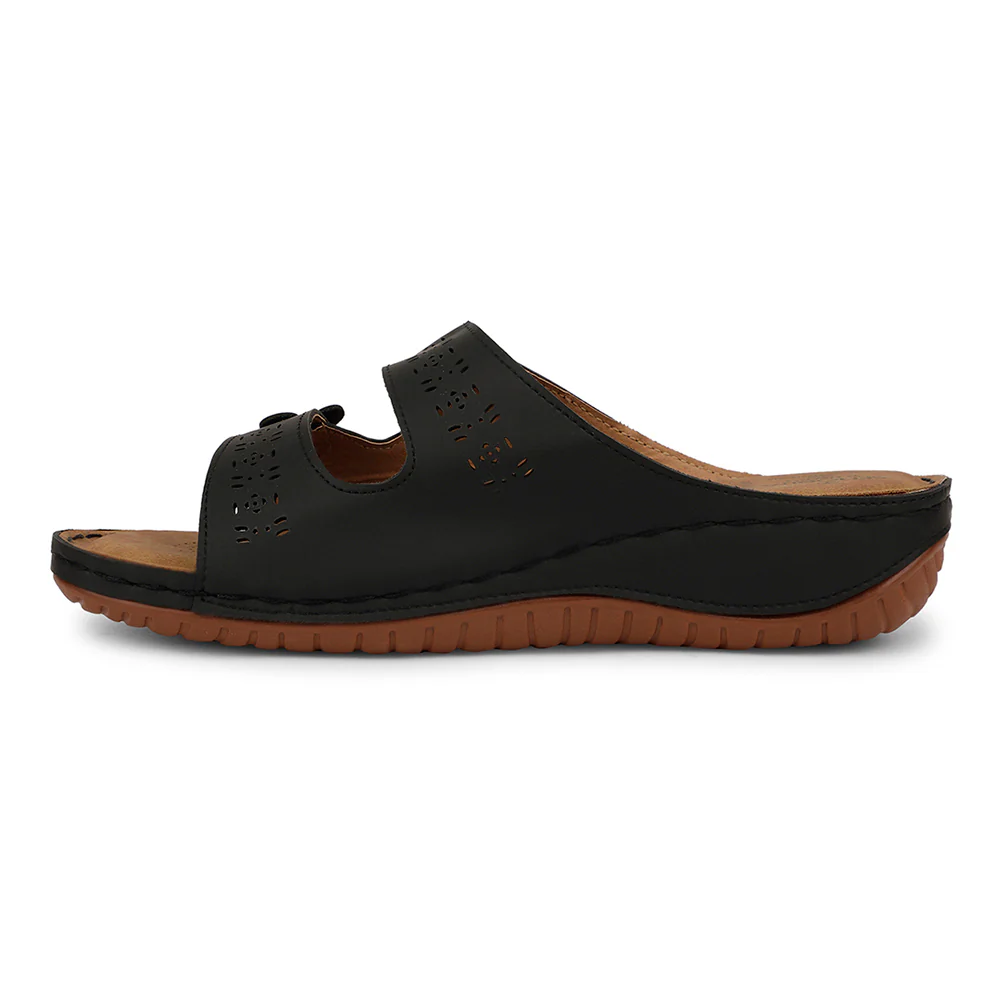 Senorita Casual Black Slipper For Women S624-07 By Liberty - Image 3