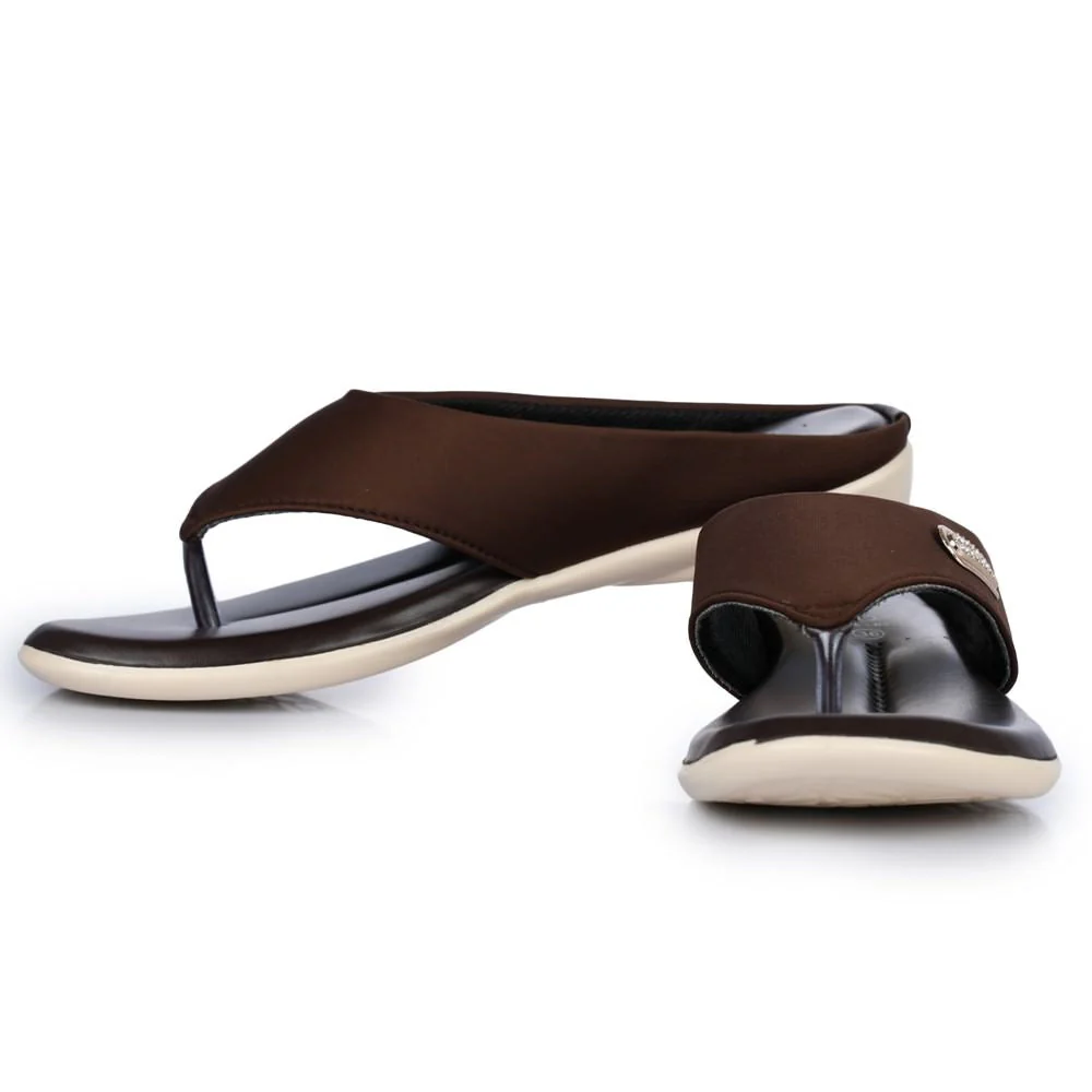 Senorita Casual (Brown) Slippers For Women MK-09 By Liberty - Image 6
