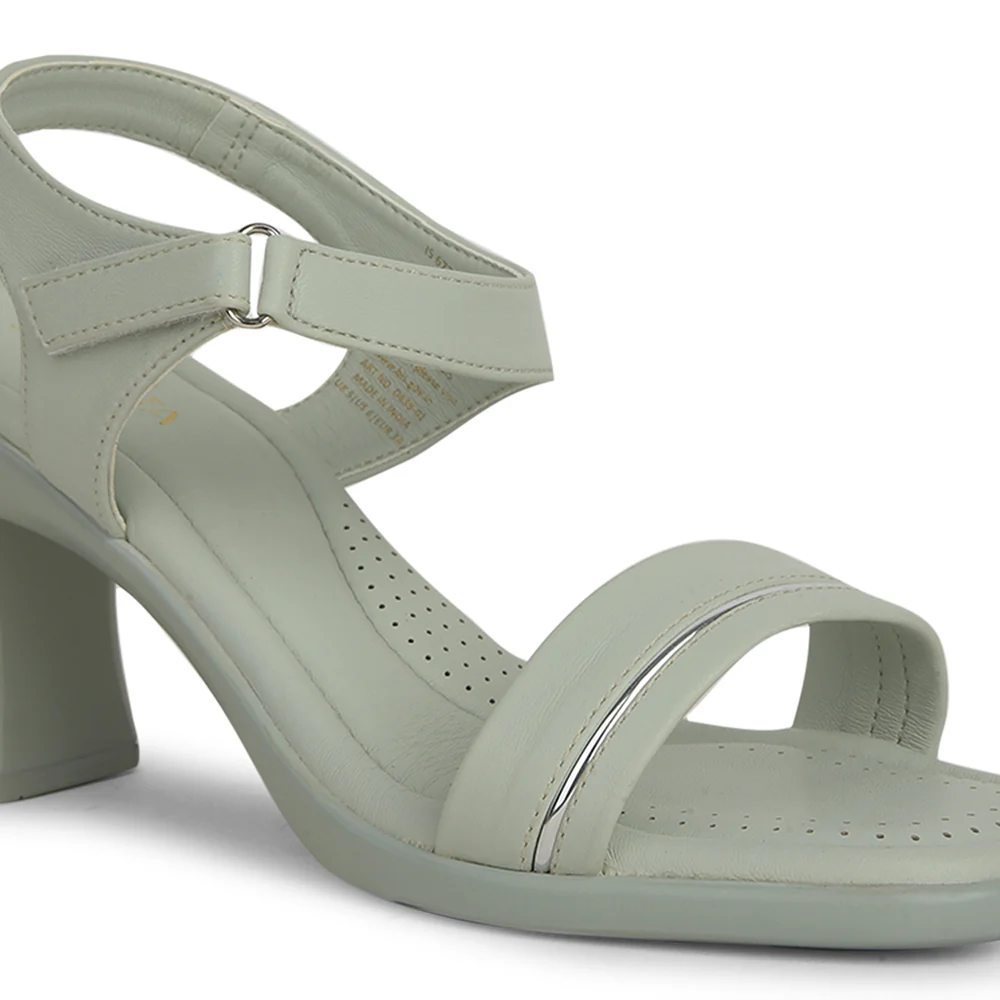 Senorita Casual S. Green Block Heel Sandal For Women D839-01 By Liberty - Image 5