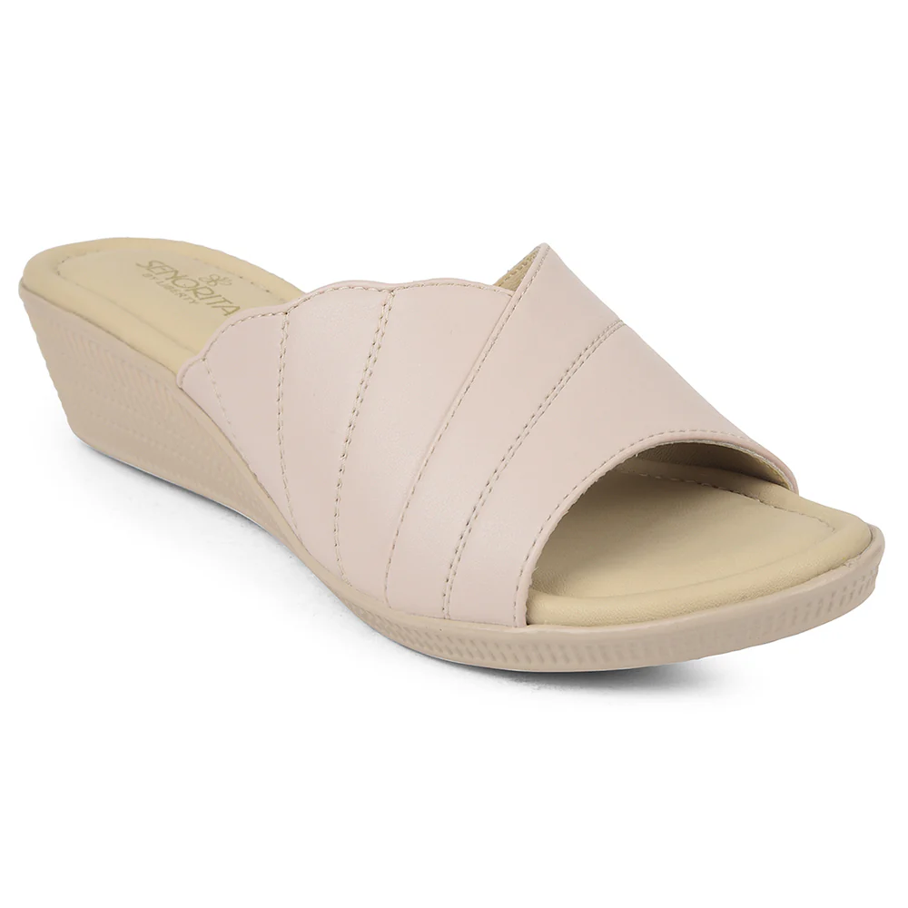 Senorita Cream Casual Sandal For Women AFL-2 By Liberty