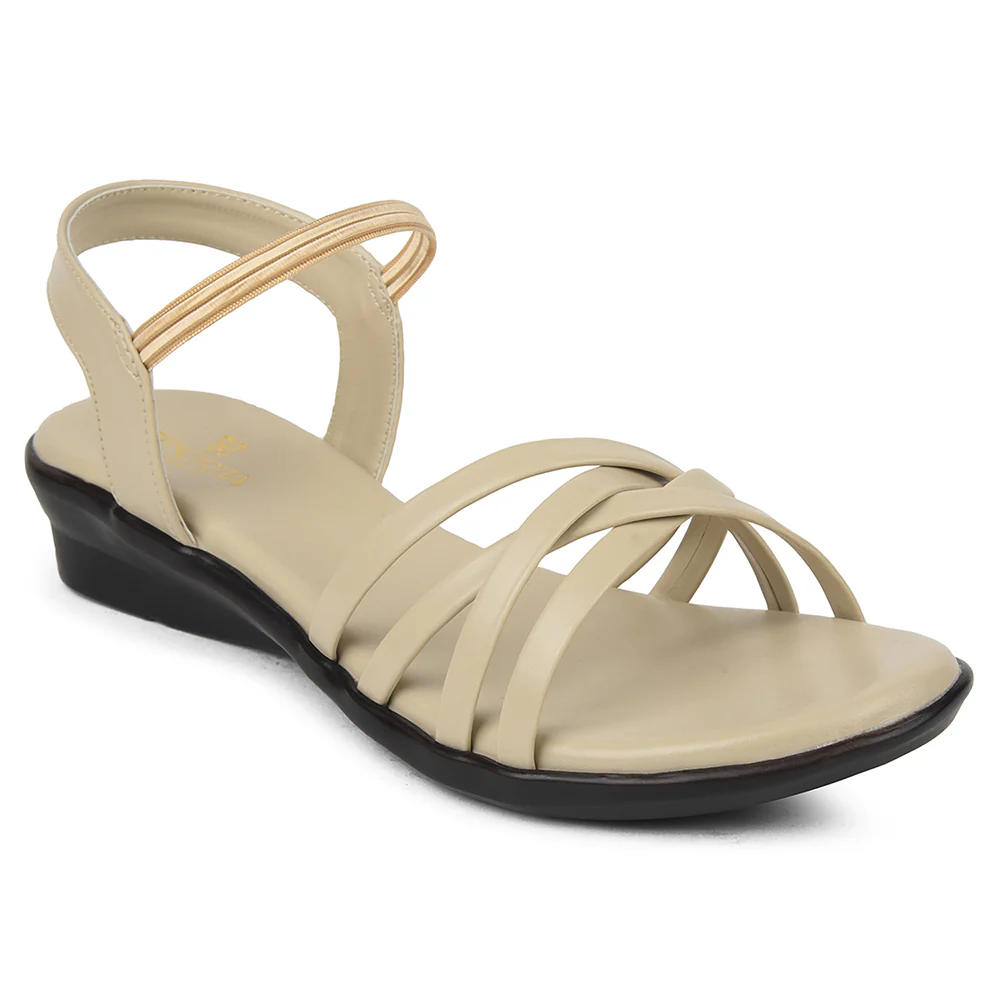 Senorita Cream Casual Sandal For Women JFL-39 By Liberty