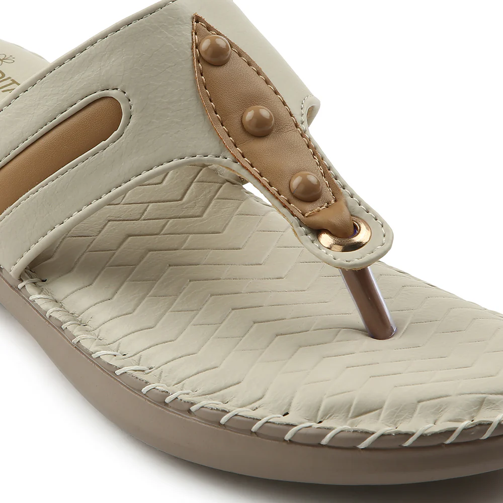 Senorita Cream Casual Slipper For Women S624-02 By Liberty - Image 6