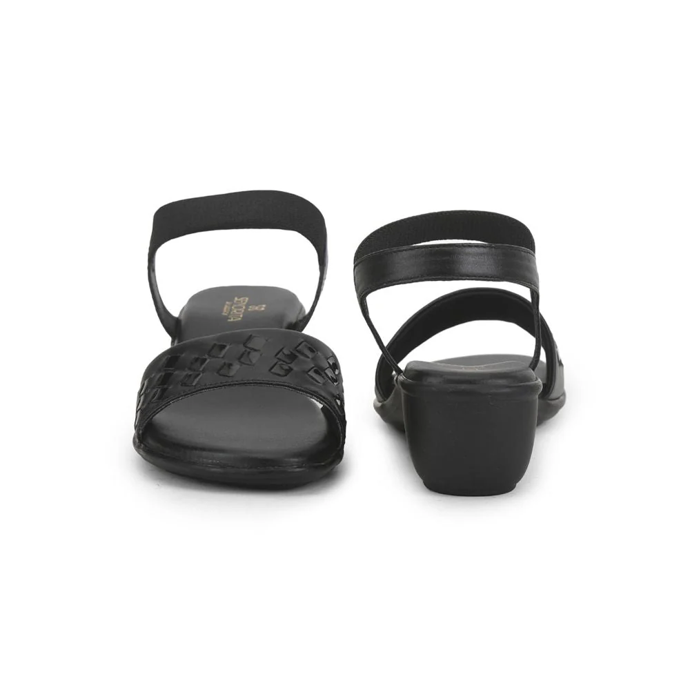 Senorita Ethnic Sandal For Ladies (Black) MDL-80 By Liberty - Image 3